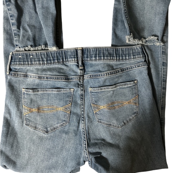 Girls high rise tapered leg jean leggings size 15/16 - Picture 4 of 5